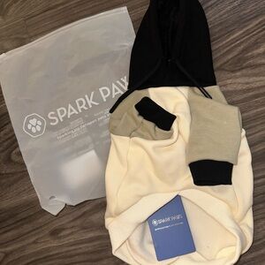 Spark Paws Olive Cream Dog Hoodie